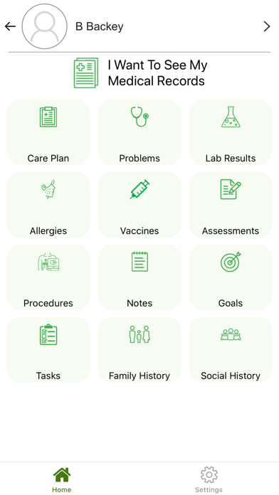 Persivia Patient Care Screenshot