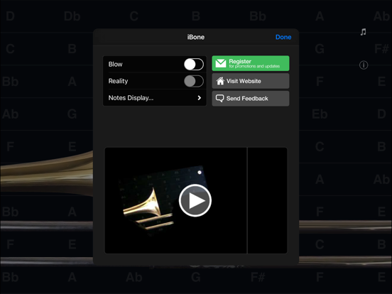 iBone - the Pocket Trombone iPad app afbeelding 4