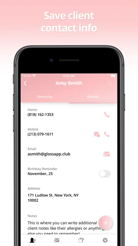 Gloss: Save Formulas & Clients screenshot 2 of 7