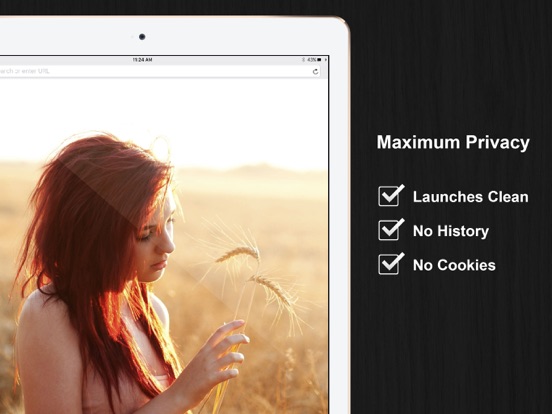 Private Browsing White iPad app afbeelding 3