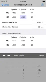 optics clinical calculator iphone resimleri 4