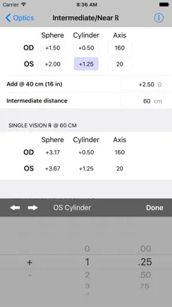 Optics Clinical Calculator iPhone image 4