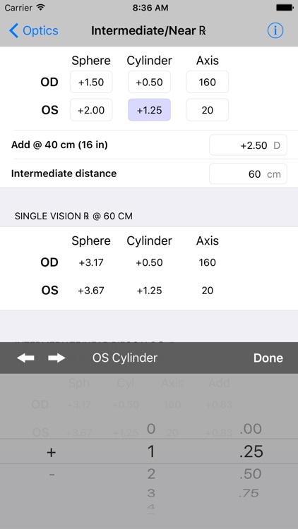 Optics Clinical Calculator screenshot-3