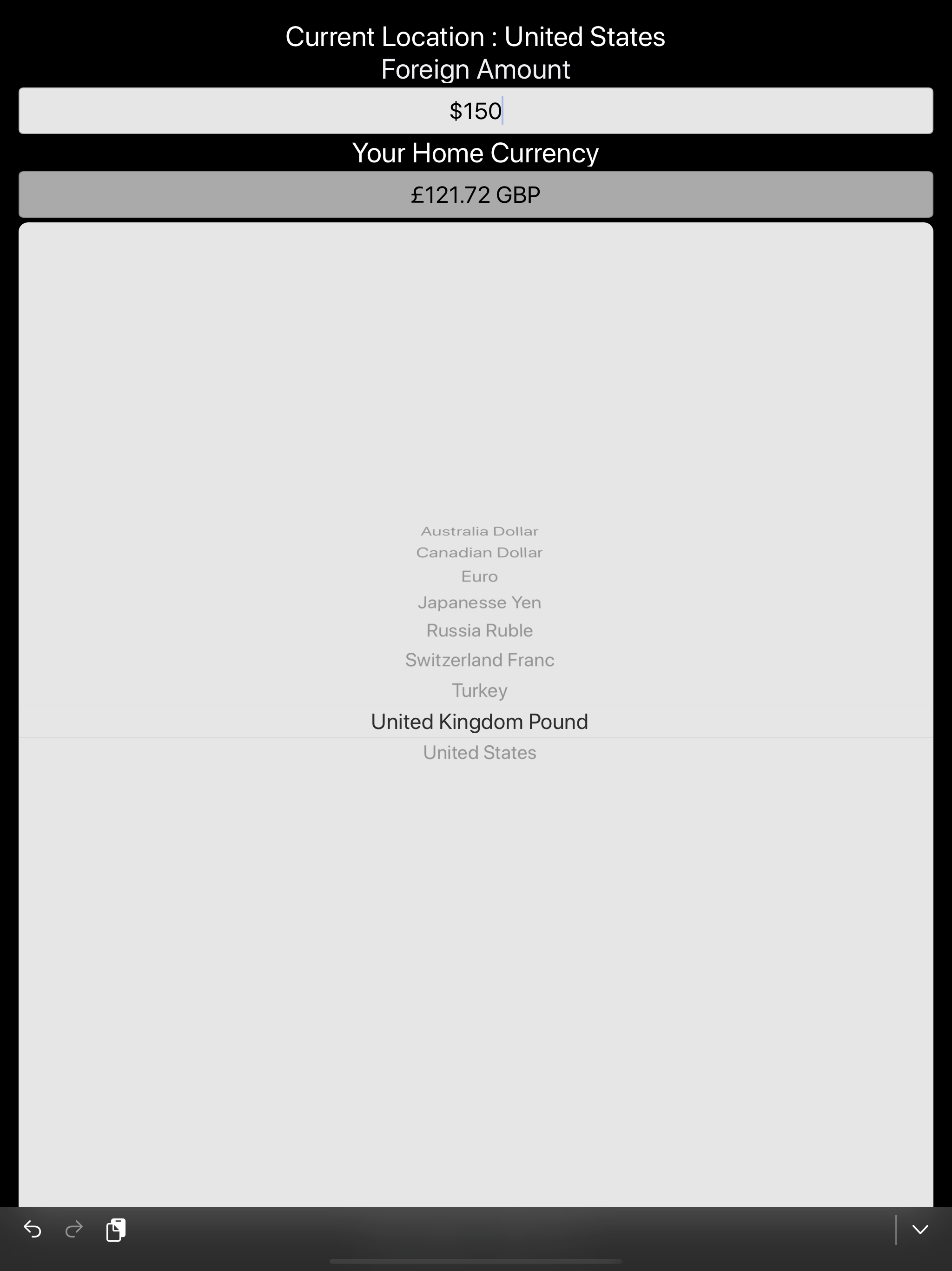 Currency Geoconverter screenshot 2