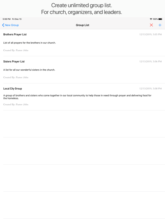 Prayer Request Notes iPad screenshot 6 - Lifestyle app