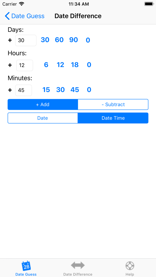 #4. Date T Calc (iOS) Podle: Roberto Panetta