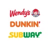 Wendy’s, DUNKIN’ & SUBWAY GEO icon