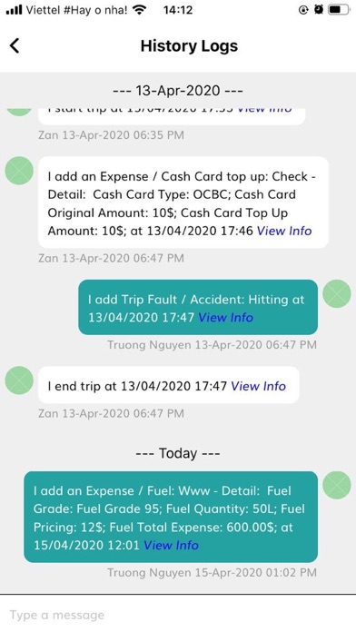 Dialog Car Booking Screenshot