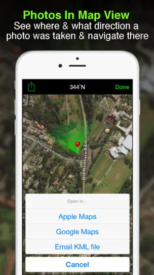 Screenshot von Solocator - GPS Field Camera auf dem iPhone 2