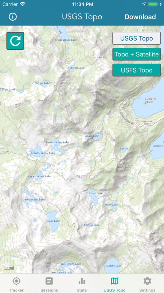 #2. Topographic Maps & Trails (iOS) 由: LW Brands, LLC