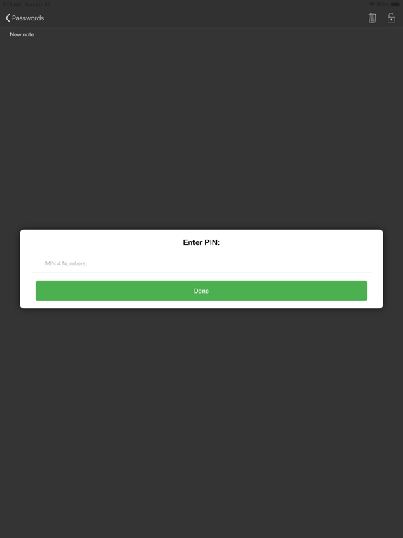 Secure Notes - Lock Notes iPad screenshot 5 - Productivity app