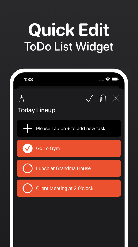 #7. To Do List Widget - Simple (iOS) Által: Amit Verma