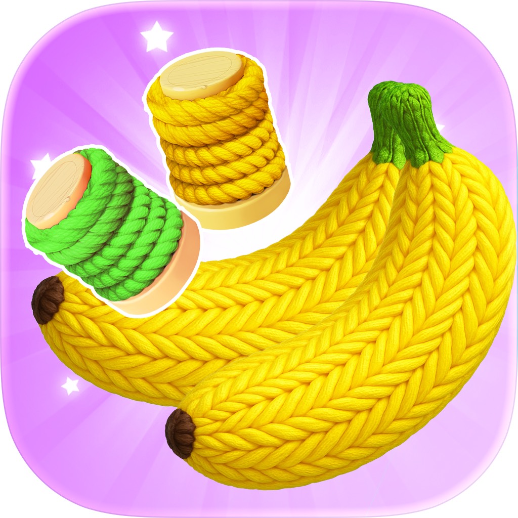 Apple App Store cover for Stitch Sort - Wool Yarn Craze