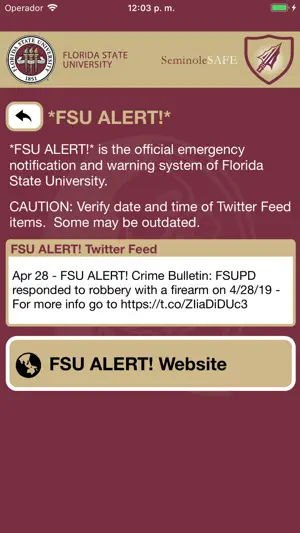 SeminoleSAFE screenshot 2