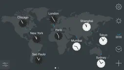map:clock - World Map & Clock screenshot 1