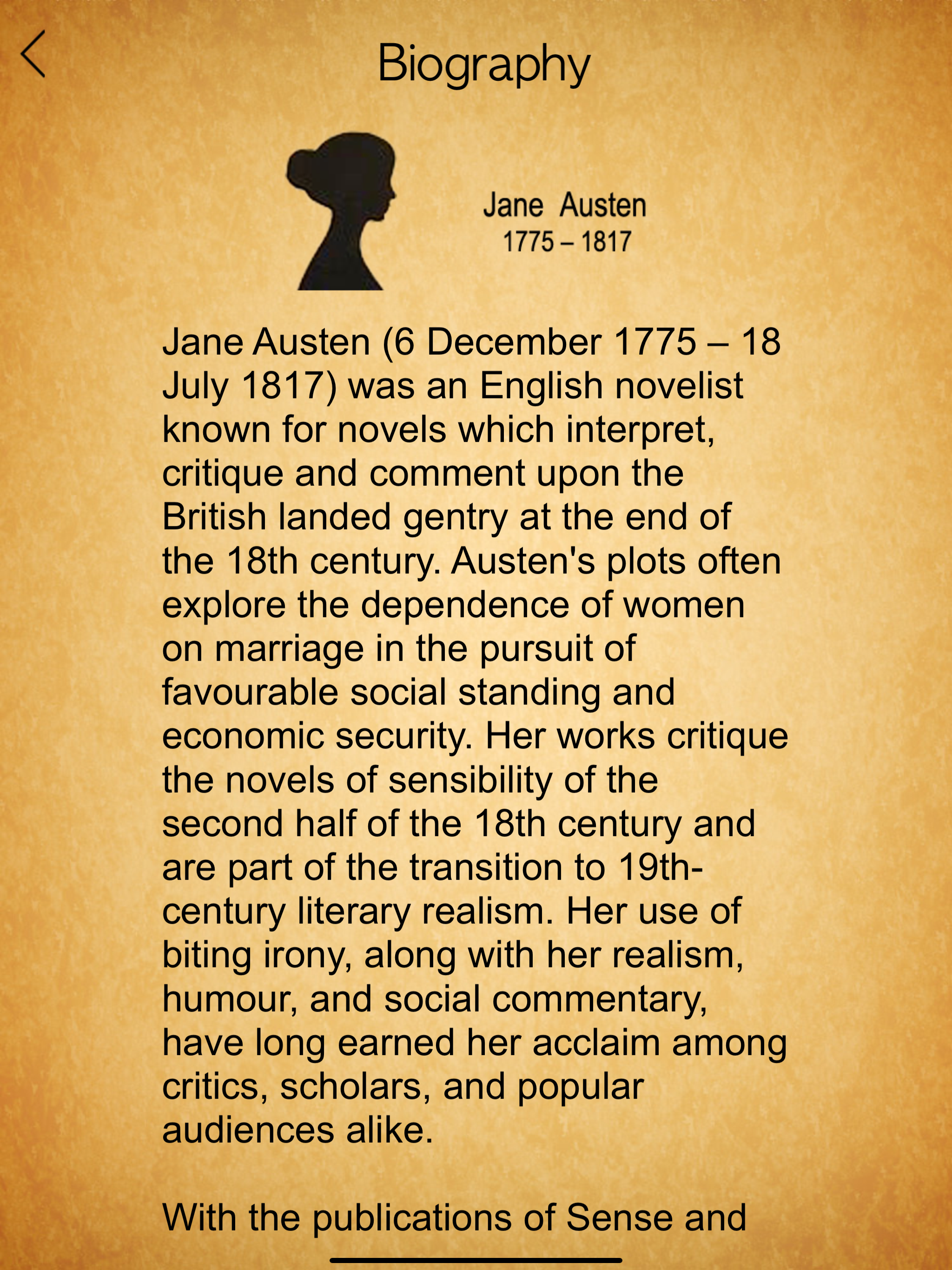Jane Austen - Complete Search screenshot 16