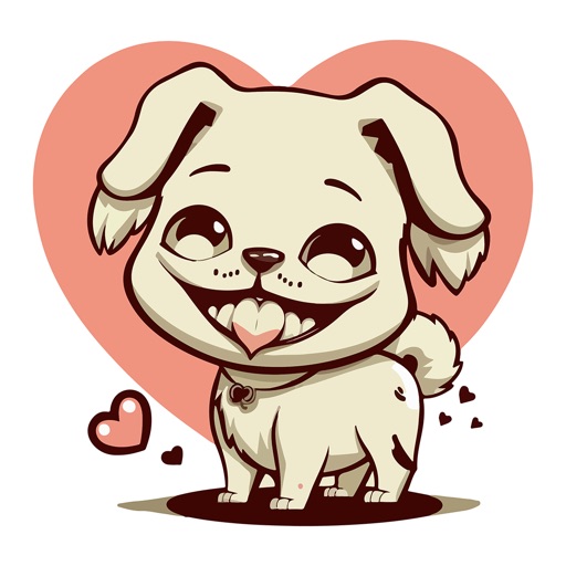 Cute Pug Dog Stickers