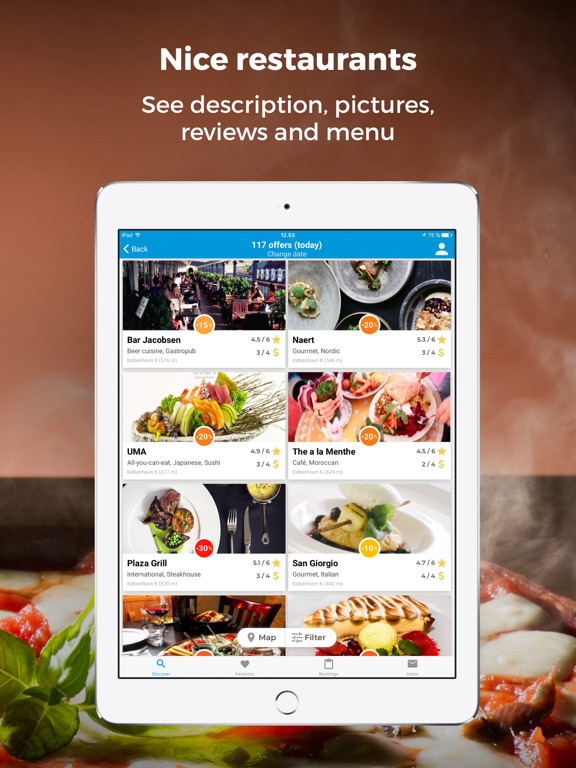 R2N - Discount on Restaurants iPad screenshot 4 - Food & Drink app