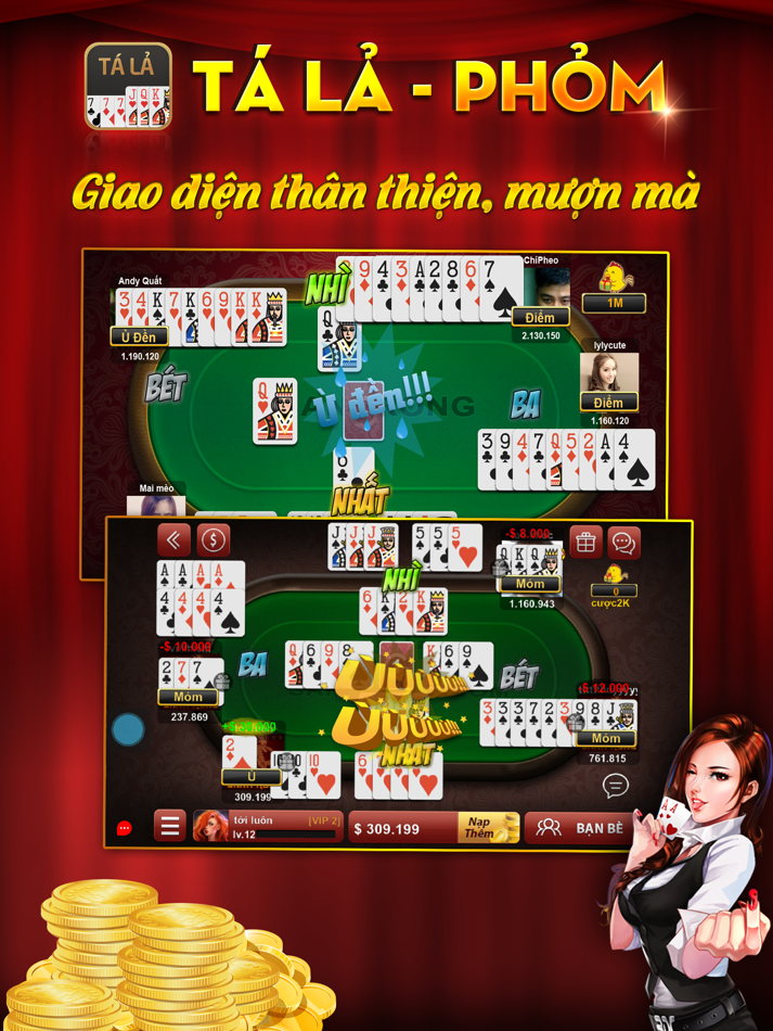 #2. Sanh Rong - Game danh bai (iOS) 由: MINH VIET HIGH TECHNOLOGY DEPLOYMENT JOINT STOCK COMPANY