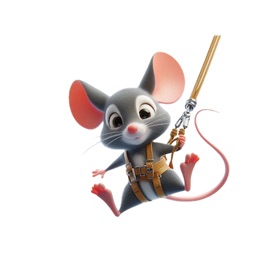 Bungee Mouse Stickers