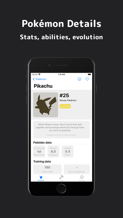Pikadex - Pokedex for Pokemon Screenshot