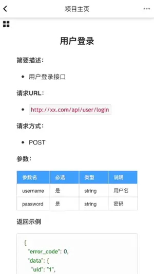 showdoc screenshot 2