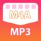 Convert your audio files effortlessly with M4A to MP3