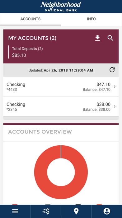 Neighborhood National Bank Screenshot