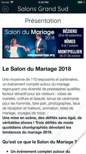 Salons du Mariage France screenshot 2