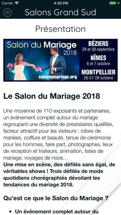 Screenshot #2 pour Salons du Mariage France