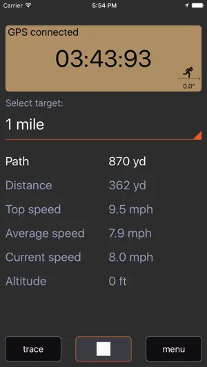 Jogging app screenshot 3