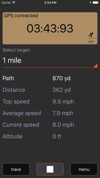 Screenshot #3 pour Jogging Tracker fonctionnement