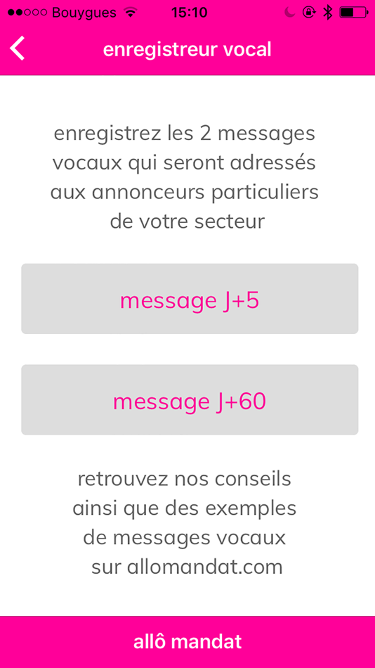 #4. Allô Mandat Recorder (iOS) Podle: Acheter-louer.fr