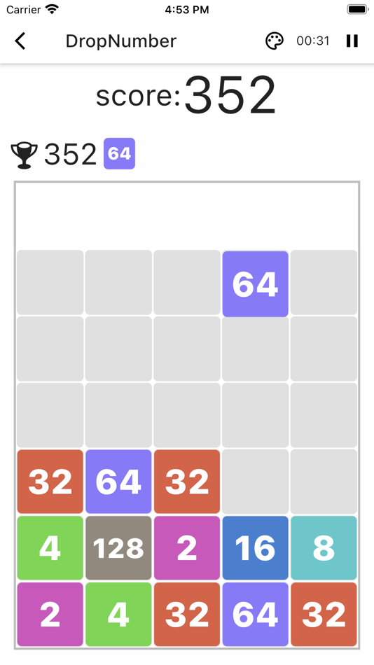 #1. Drop & Shot Number (iOS) Podle: Gyuhyeon Jeon
