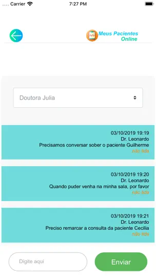 Meus Pacientes Online iPhone Screenshot 10