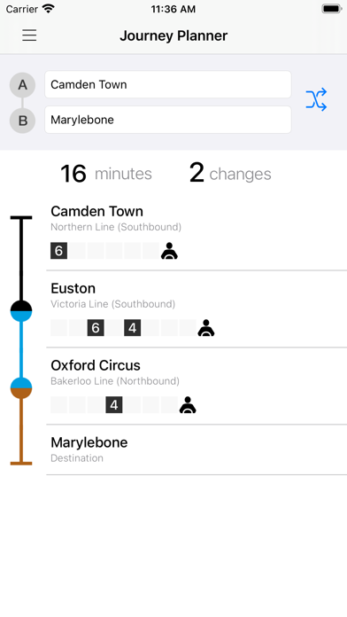 London Tube Live - Underground Screenshot