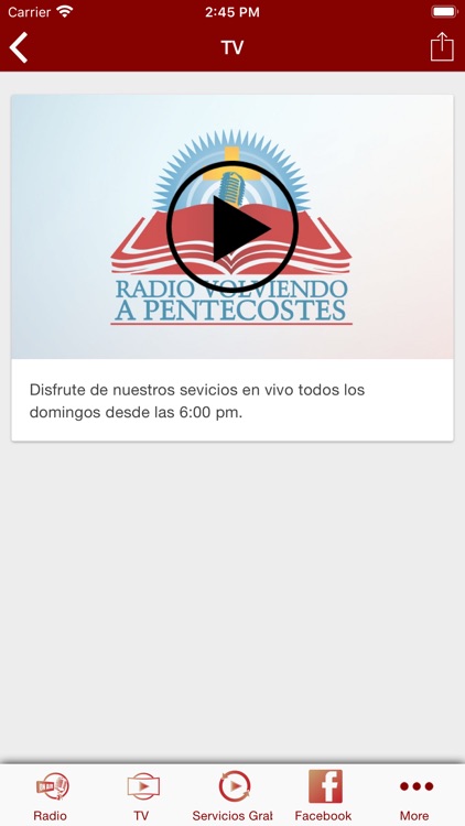 Radio Volviendo a Pentecostés