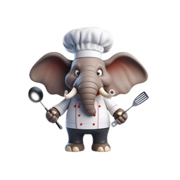 Elephant Chef Stickers