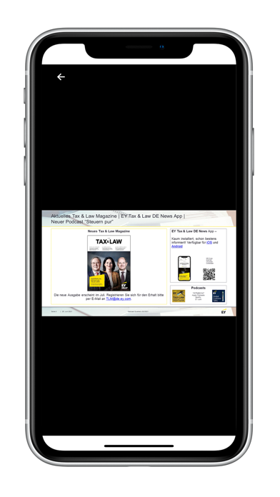 EY Tax & Law DE News Screenshot