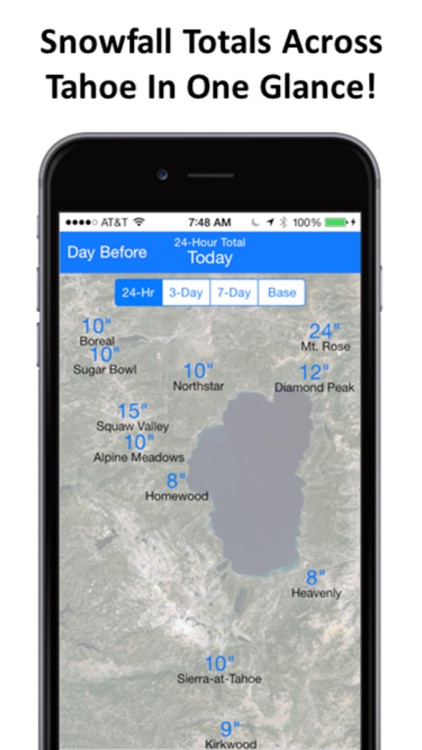 Tahoe Snow Map & Webcams