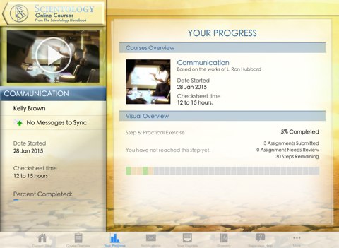Scientology Online Courses iPad screenshot