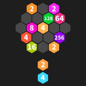 Snímky obrazovky (3) Hexa Merge - Sort to 2048