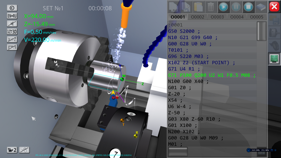#2. CNC Lathe Simulator Lite (iOS) 由: Ilya Obraztsov