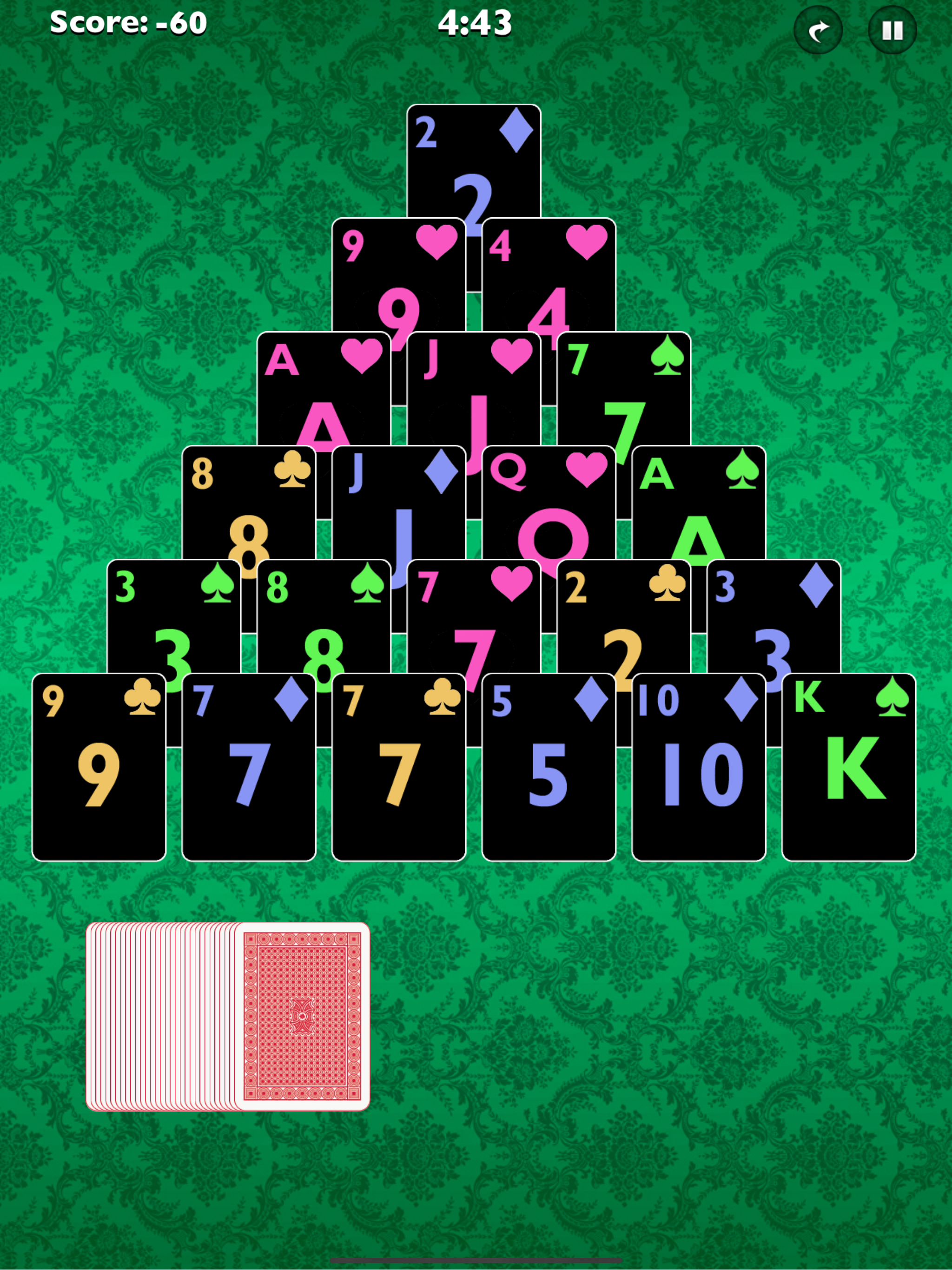 Pyramid-Solitaire Go
