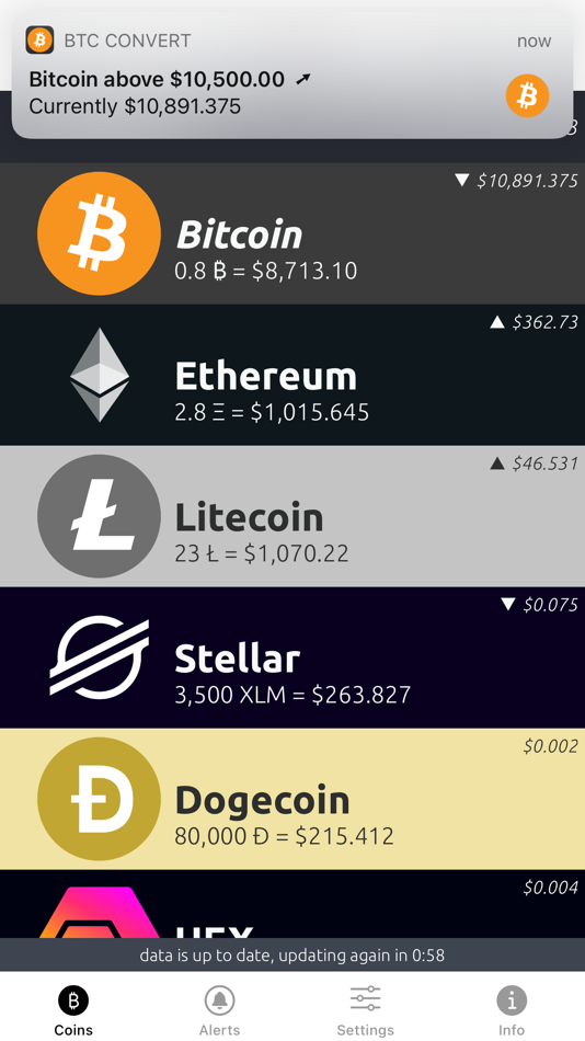 #4. Bitcoin Convert (iOS) Podle: SweetP Productions, Inc.