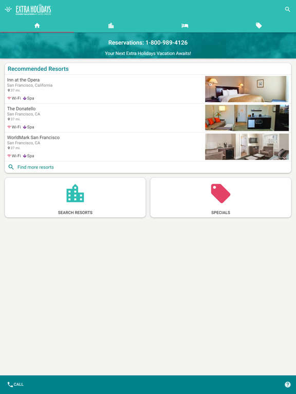 Extra Holidays iPad screenshot 5 - Travel app