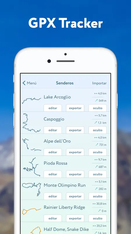 Esquí y senderismo – PeakVisor screenshot 4 of 9