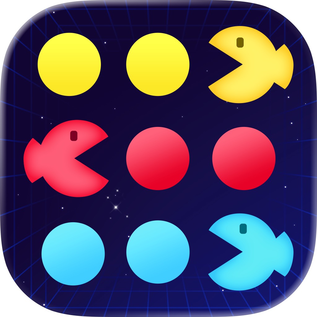 Apple App Store cover for Bean Chomper - Color Dots Game