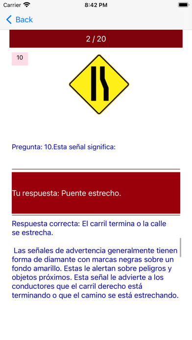 Examen del Conductor del 2025 Screenshot