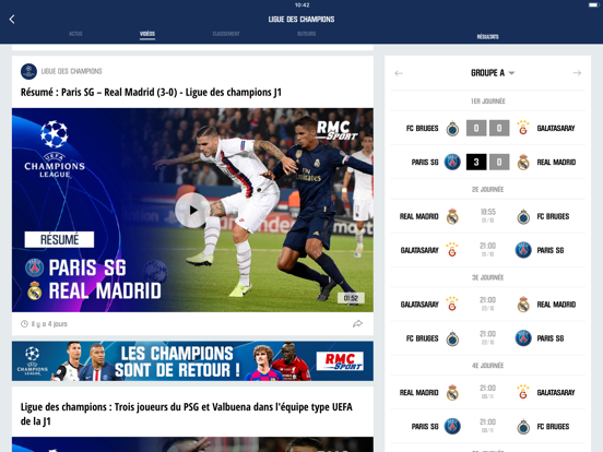 Screenshot #5 pour RMC Sport News, score en live
